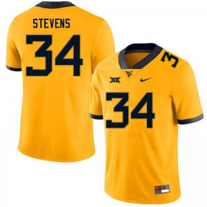 Men's West Virginia Mountaineers NCAA #34 Deshawn Stevens Gold Authentic Nike Stitched College Football Jersey CP15R45IT